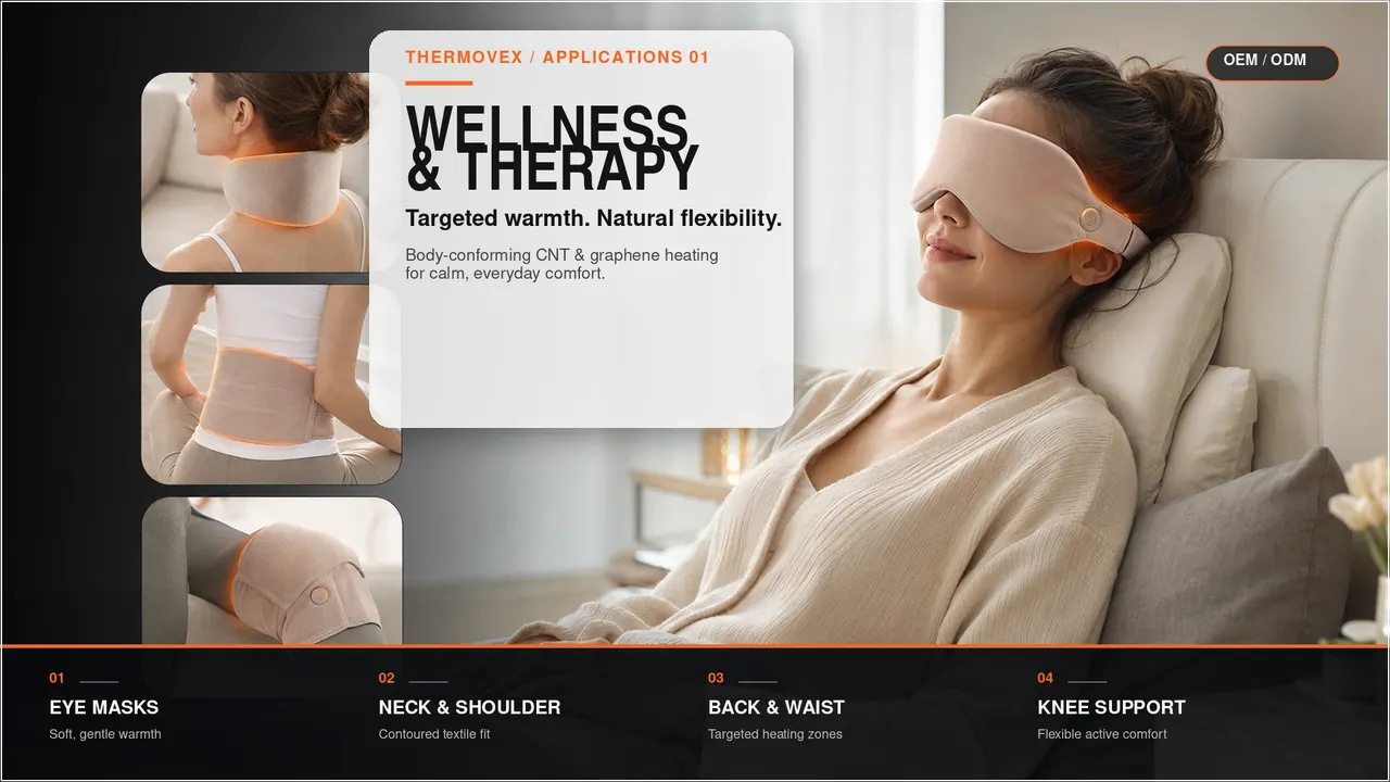 Wellness & care flexible heating application board