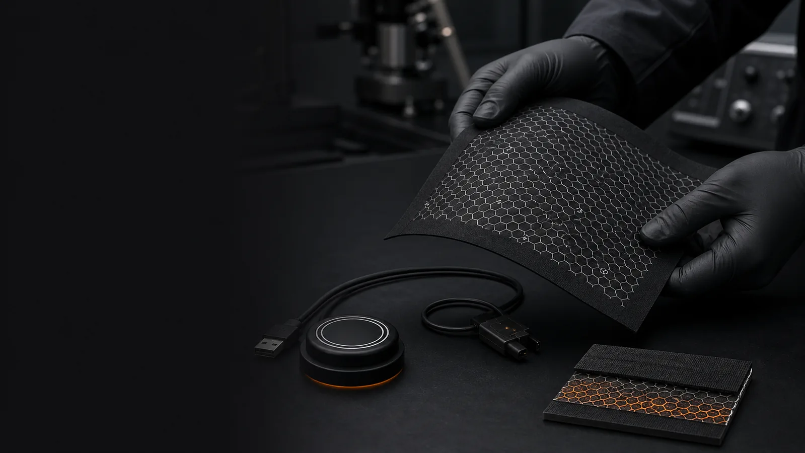 Flexible heating material, controller and wiring prepared for OEM product integration